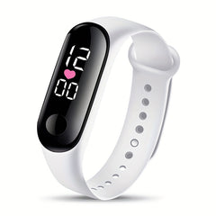 LED Kids Bracelet Watch Night Light Touch Screen Sports Electronic Watch