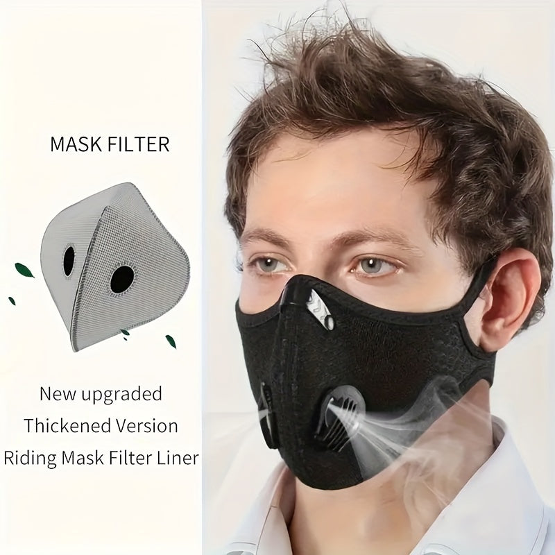Winter Cycling Mask 10PCS Set Anti Fog Windproof Warm Mask Filtering Accessories