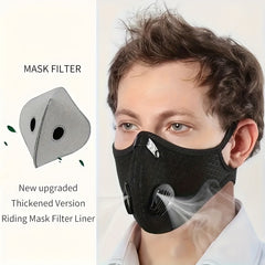 Winter Cycling Mask 10PCS Set Anti Fog Windproof Warm Mask Filtering Accessories