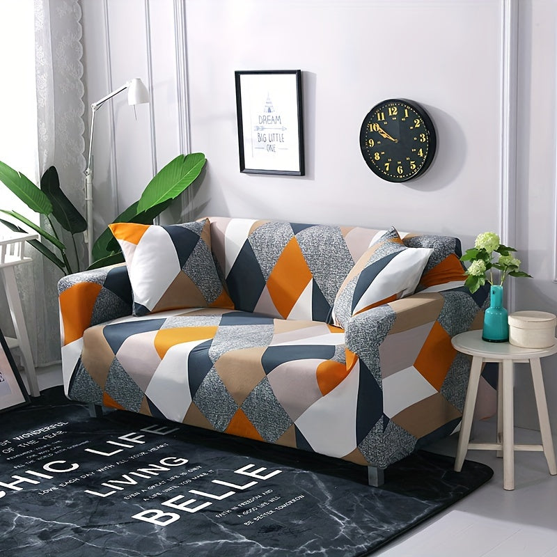 Geometric Pattern Sofa Slipcover All-Inclusive Four Seasons