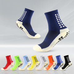 1 Pair Men's Sticky Socks for Football Basketball Sports Padded Grip