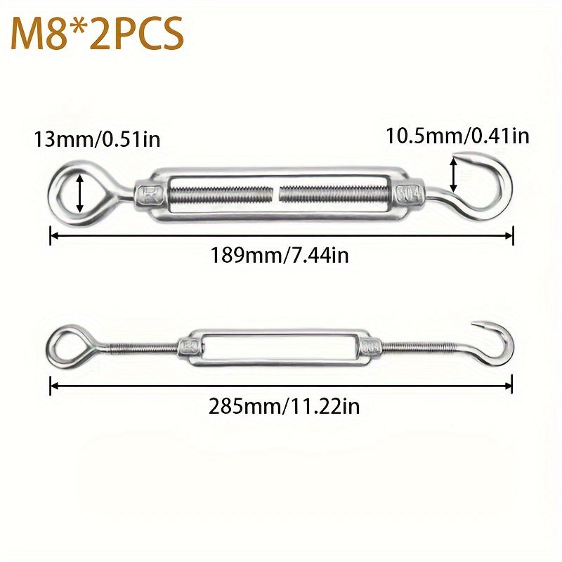 2pcs Wire Rope Tightener Chain Tightener Wire Rope Tensioner