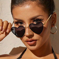 Heart Sunglasses Metal Frame UV400