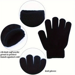 5 Pairs Winter Warm Magic Gloves for Boys/Girls