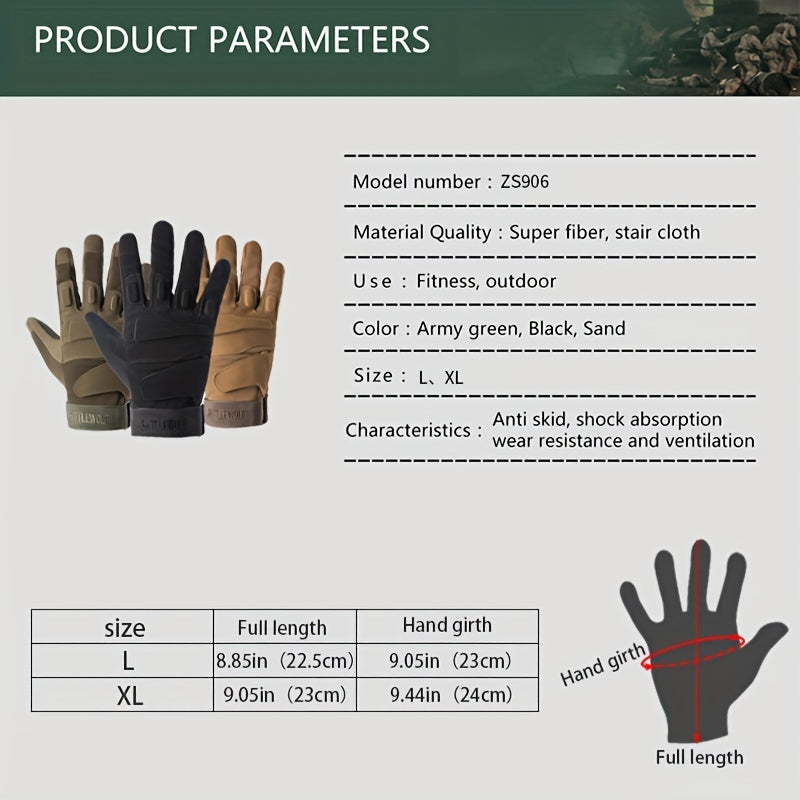Full Finger Tactical Gloves for Mountaineering Sports