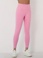 High Waist Sports Leggings Solid Gym Leggings With Pockets