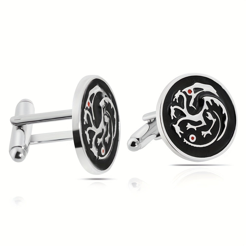 Alloy Dragon Cufflinks French Shirt Wedding Suit Men's Jewelry