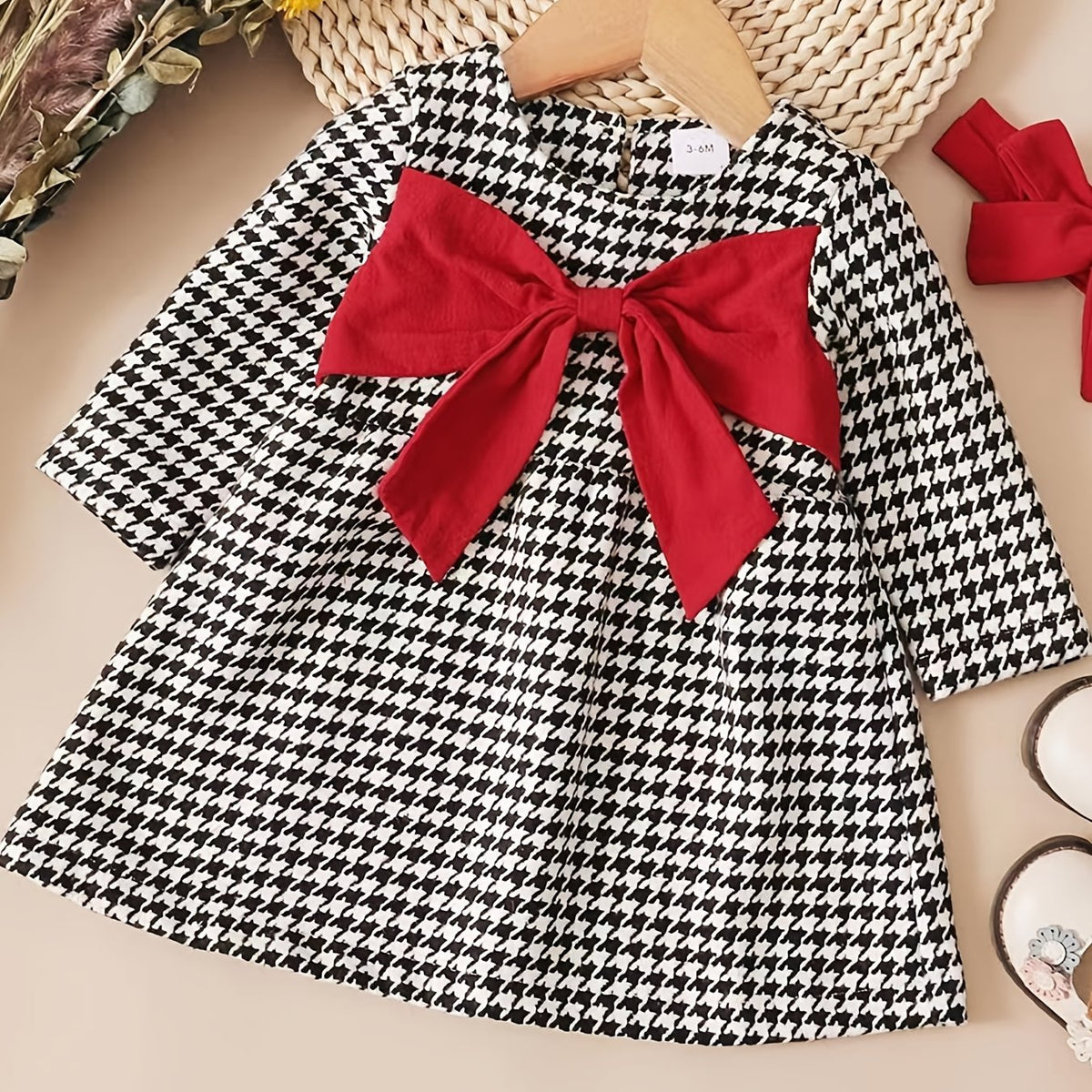 Girls Casual Bow Dress