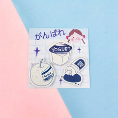 Cartoon Shape Message Stickers - 60 Pieces