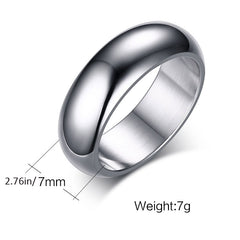 Cool Vacuum Plated Lettering Ring Men's Stainless Steel Ring