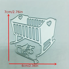Crib Stroller Metal Cutting Dies for Card Decoration DIY Scrapbooking