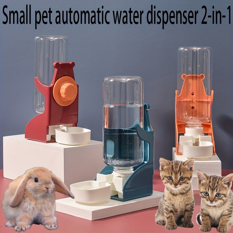 Pet Automatic Water Dispenser Rabbit Water Bowl Hanging Bunny Water Dispenser