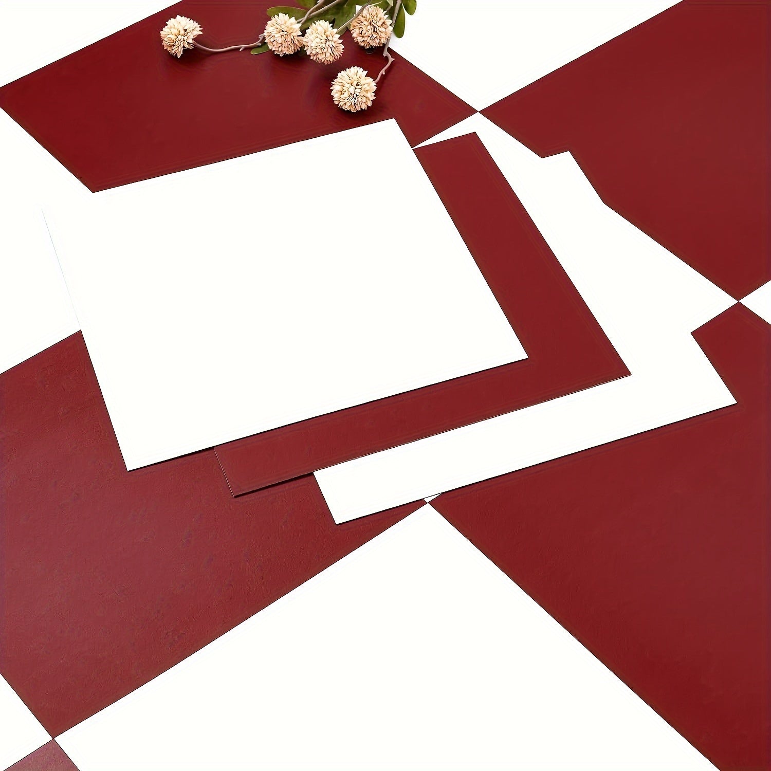 10 Pcs Waterproof Peel & Stick Vinyl Flooring Tiles for Bathroom & Kitchen