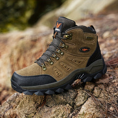 PLUS SIZE Unisex High Top Hiking Shoes Lace Up Durable Non Slip Casual Sneakers