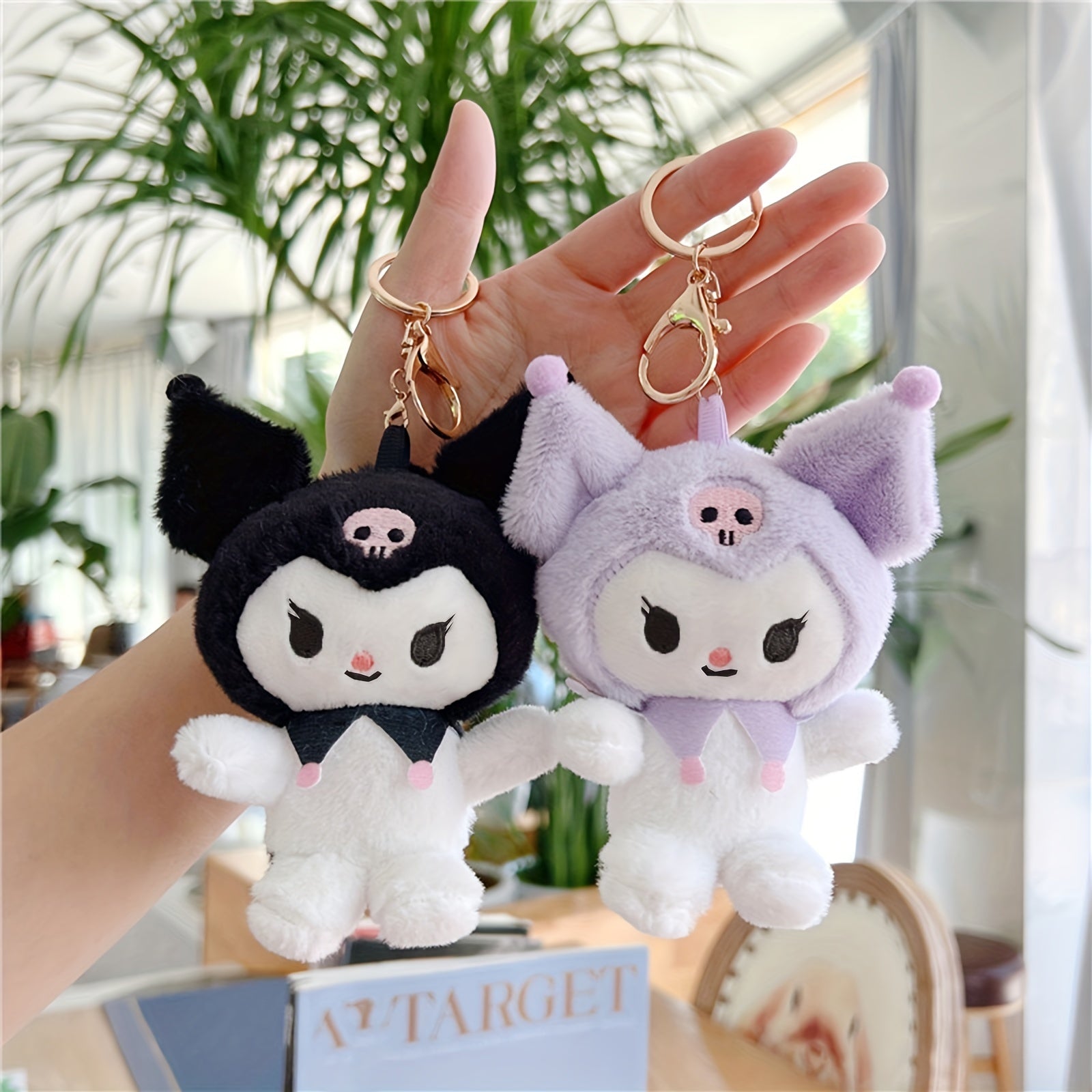 Devil Plush Keychain Stuffed Cartoon Doll Kids Bag Pendant Halloween Decor