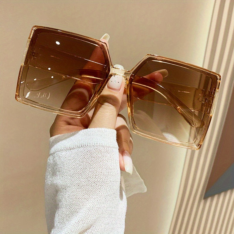 Oversized Square Sunglasses UV400 Sun Shades Glasses for Men Women