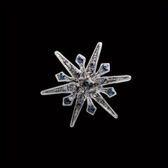 Rhinestone Sun Flower Pin Brooch Suit Accessories