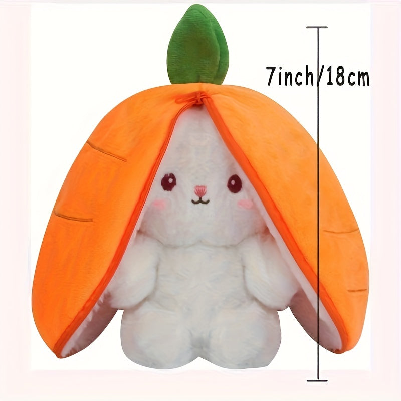 17.78 cm Reversible Bunny Pillow Plush Toy