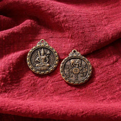 1pc Brass 12 Zodiac Buddha Charms DIY Earrings Bracelets