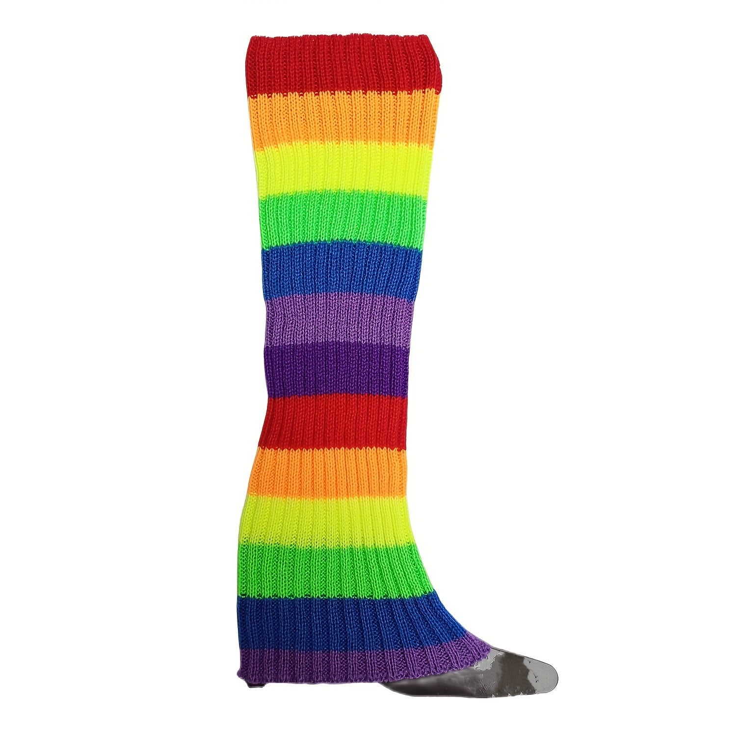 Rib Knit Leg Warmers Knee High Socks Women's Stockings & Hosiery