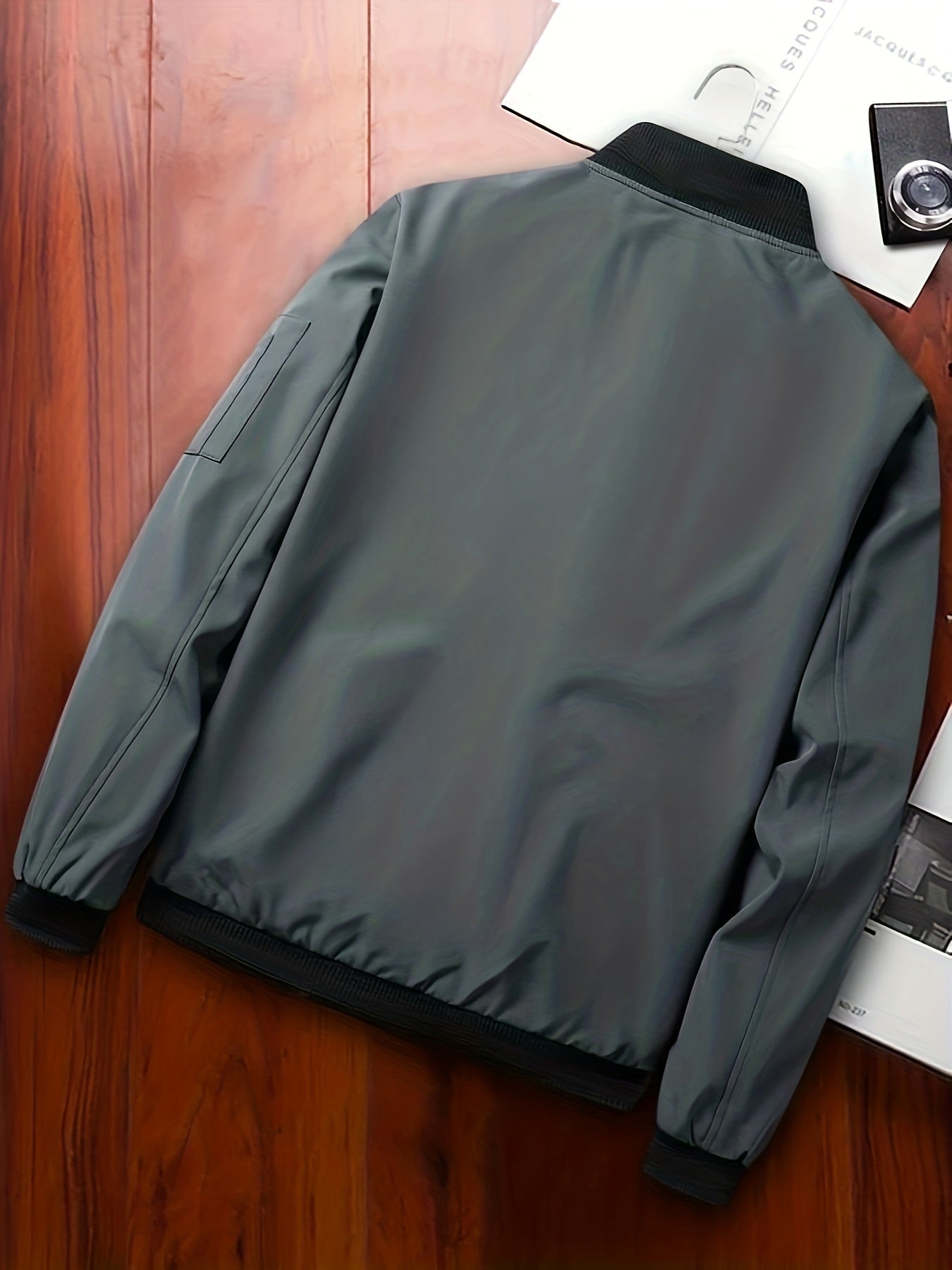 Men's Classic Track Jacket Baseball Collar Zip Up