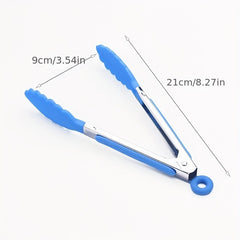 Non Slip Silicone Food Tongs Stainless Steel Kitchen Tongs Durable