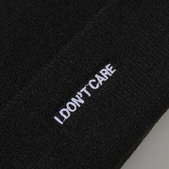 Embroidery I DON'T CARE Knit Hat Beanie Hat Cap
