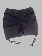  Lace Up Side Ruched Stretch Shorts