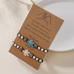 Vintage Turquoise Turtle Beaded Woven Bracelet
