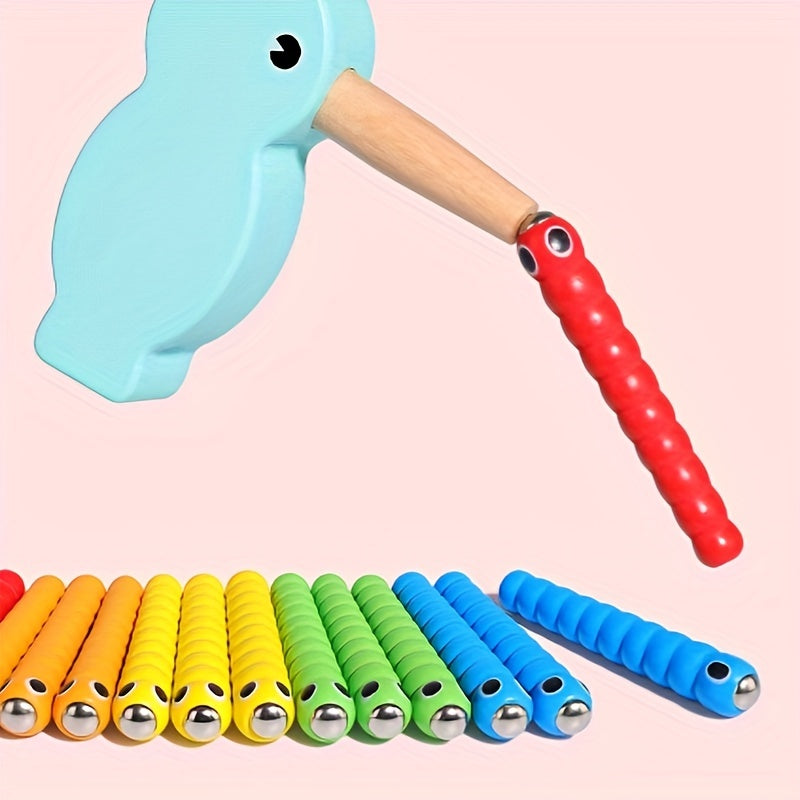 Woodpecker Catching Insects Fishing Toy for Children