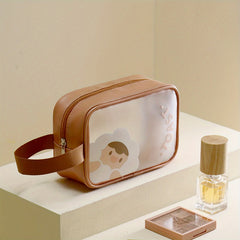 Cartoon Transparent Toiletry Bag Waterproof Travel Cosmetic Storage Bag