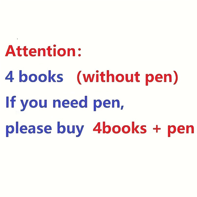 4 Reusable Copybooks with Pen for Kids Handwriting Practice Learning Toys