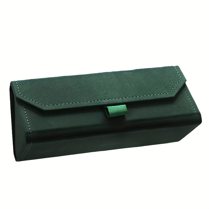 Plush Triangle Glasses Case Foldable Sunglasses Holder