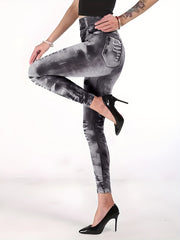 Snake Skin Print Yoga Pants High Waist Leggings Women's Activewear