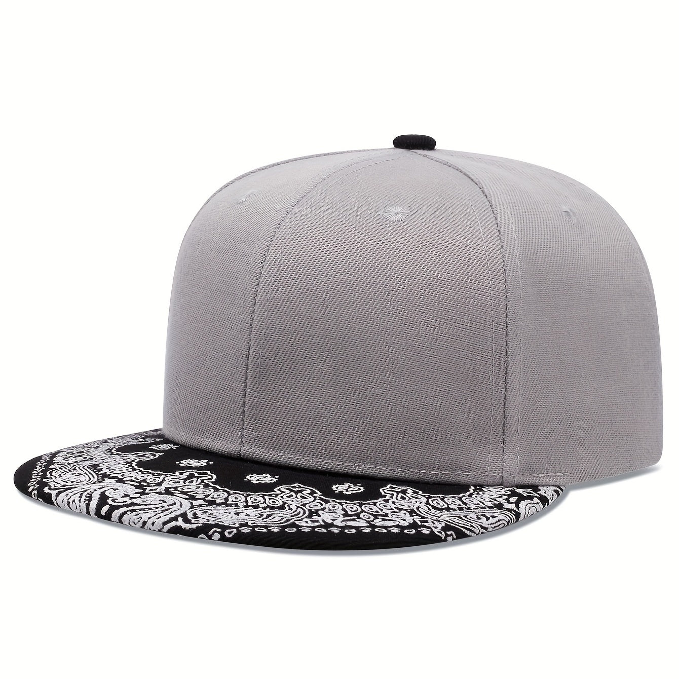 Paisley Print Baseball Cap Hip Hop Block Snapback Hats
