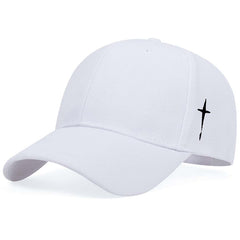 Casual Baseball Cap Cross Embroidery Dad Hat Adjustable Vintage Sports Hats
