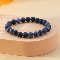 Matte Beaded Bracelet Set For Men Women Semi Precious Gemstone Beads