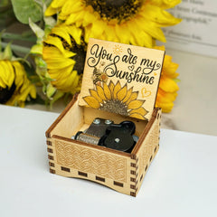 Vintage Hand Crank Music Box You Are My Sunshine Melody