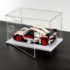 Transparent Display Box With Handle for Building Block Toy Doll Storage