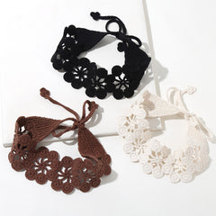 Hollow Crochet Hair Scarf Weaving Headband Hair Bundle