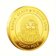 1pc Christmas Coin Thanksgiving Party Favors Badges