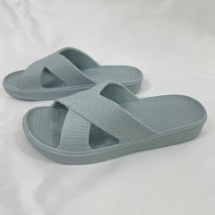Women's Criss Cross Slides Soft Home Shoes