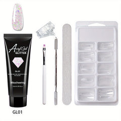 6 Nail Art Extension Glue Set with Tools for Acrylic Nails