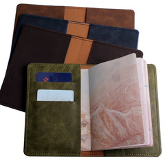 Men's Multifunctional PU Passport Bag Driver's Leather Case Holder
