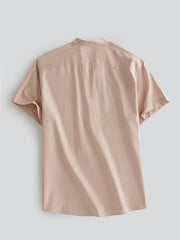 Men's Casual Short Sleeve Button Down Shirt