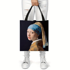 Famous Painting Series Tote Bag Lightweight Canvas Shoulder Bag