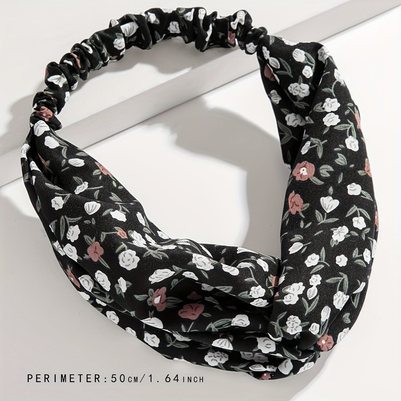Criss Cross Headband Stretchy Hair Band Floral Printed Hair Band Style Headdress