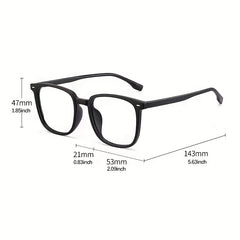 Men's Small Frame Anti Light Glasses Unisex