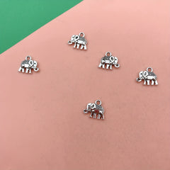 15pcs Elephant Pendant Charm for DIY Bracelets Necklaces Earrings