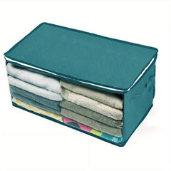Large Capacity Quilted Storage Bag with Window & Handles